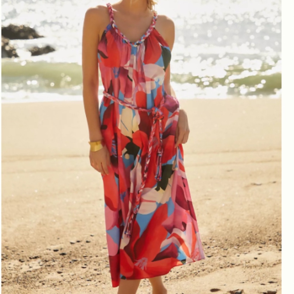 NWT Farm Rio Color Festival Halter Dress